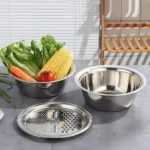 3 In 1 Vegetable Cutter with Drain Basket - Image 2