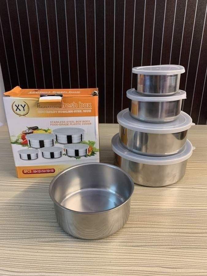 Stainless Steel 5 Pcs Bati Set